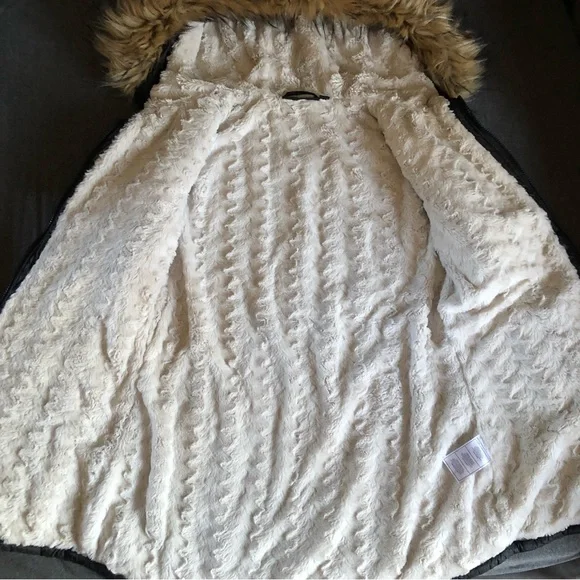 Bebe Sport - Hooded Anorak Parka Puffer Jacket w/Removable Faux Fur Trim - Picture 8 of 16